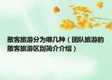 散客旅游分为哪几种（团队旅游的散客旅游区别简介介绍）