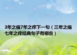 3年之痛7年之痒下一句（三年之痛七年之痒经典句子有哪些）