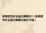 孙悟空为什么怕三昧真火?（孙悟空为什么怕三昧真火简介介绍）