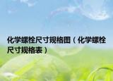 化学螺栓尺寸规格图（化学螺栓尺寸规格表）