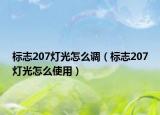 标志207灯光怎么调（标志207灯光怎么使用）