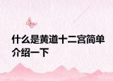 什么是黄道十二宫简单介绍一下