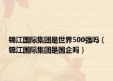 锦江国际集团是世界500强吗（锦江国际集团是国企吗）