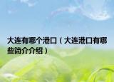大连有哪个港口（大连港口有哪些简介介绍）