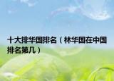 十大排华国排名（林华国在中国排名第几）
