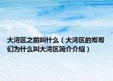 大湾区之前叫什么（大湾区的哥哥们为什么叫大湾区简介介绍）