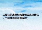 三棱柱的表面积和体积公式是什么（三棱柱体积与表面积）