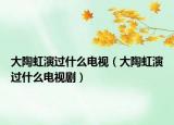 大陶虹演过什么电视（大陶虹演过什么电视剧）