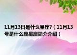 11月13日是什么星座?（11月13号是什么座星座简介介绍）