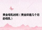 黄金母乳时间（黄金奶是几个月的母乳）