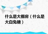 什么是大棚房（什么是大白兔糖）