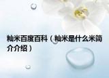 籼米百度百科（籼米是什么米简介介绍）