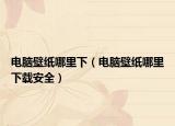 电脑壁纸哪里下（电脑壁纸哪里下载安全）