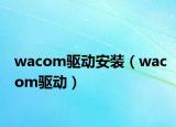 wacom驱动安装（wacom驱动）