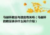 马赫环数量与速度有关吗（马赫环的数量表示什么简介介绍）