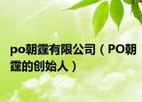 po朝霆有限公司（PO朝霆的创始人）