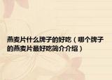 燕麦片什么牌子的好吃（哪个牌子的燕麦片最好吃简介介绍）