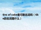 tins of coke是可数名词吗（tike的名词是什么）