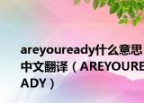 areyouready什么意思中文翻译（AREYOUREADY）