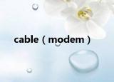 cable（modem）