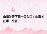 山海关天下第一关入口（山海关在哪一个省）