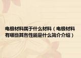 电极材料属于什么材料（电极材料有哪些其各性能是什么简介介绍）