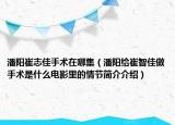 潘阳崔志佳手术在哪集（潘阳给崔智佳做手术是什么电影里的情节简介介绍）