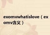 exomvwhatislove（exomv含义）
