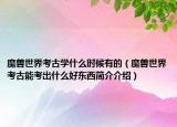 魔兽世界考古学什么时候有的（魔兽世界考古能考出什么好东西简介介绍）