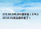 172.16.100.201进不去（174.123.15.31怎么进不去了）