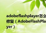 adobeflashplayer怎么修复（AdobeFlashPlayer）