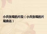 小兵张嘎的片段（小兵张嘎的片尾曲名）