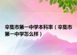 辛集市第一中学本科率（辛集市第一中学怎么样）