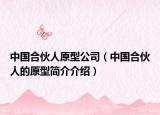 中国合伙人原型公司（中国合伙人的原型简介介绍）