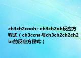 ch3ch2cooh+ch3ch2oh反应方程式（ch3ccna与ch3ch2ch2ch2br的反应方程式）