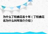 为什么丁程鑫花名十年（丁程鑫花名为什么叫年简介介绍）