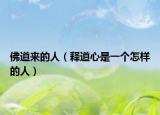 佛道来的人（释道心是一个怎样的人）