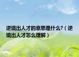 逆境出人才的意思是什么?（逆境出人才怎么理解）