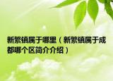 新繁镇属于哪里（新繁镇属于成都哪个区简介介绍）