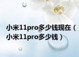 小米11pro多少钱现在（小米11pro多少钱）