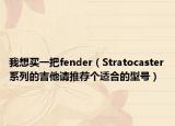 我想买一把fender（Stratocaster系列的吉他请推荐个适合的型号）