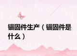 锚固件生产（锚固件是什么）