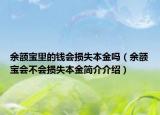 余额宝里的钱会损失本金吗（余额宝会不会损失本金简介介绍）