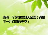 我有一个梦想要到天空去（请留下一片幻想的天空）