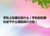 手机上陀螺仪是什么（手机的陀螺仪是干什么用的简介介绍）
