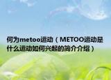 何为metoo运动（METOO运动是什么运动如何兴起的简介介绍）