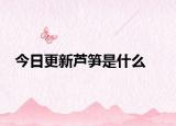 今日更新芦笋是什么
