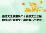 秦惠文王嬴驷晚年（秦惠文王王后魏纾简介秦惠文王嬴驷有几个老婆）