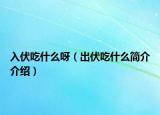 入伏吃什么呀（出伏吃什么简介介绍）