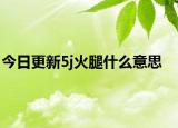 今日更新5j火腿什么意思